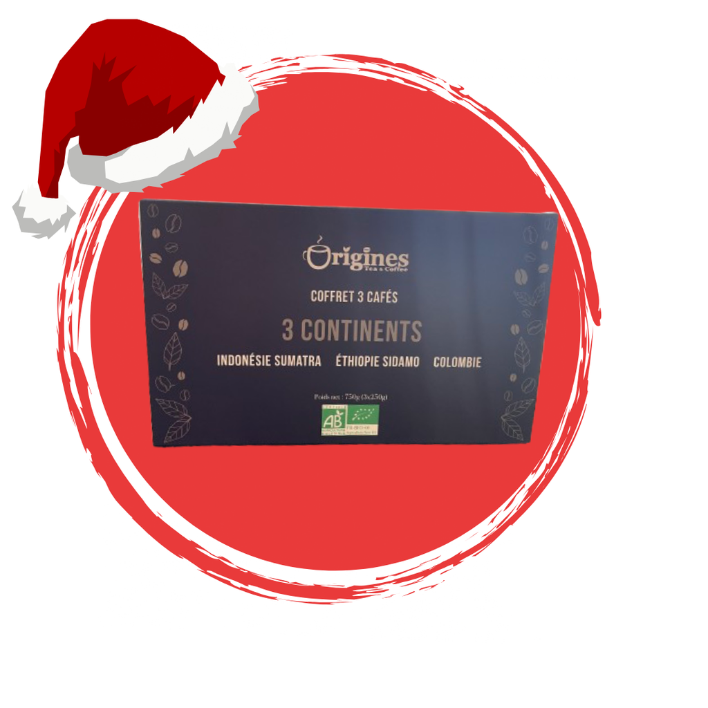 Coffret café "3 continents"