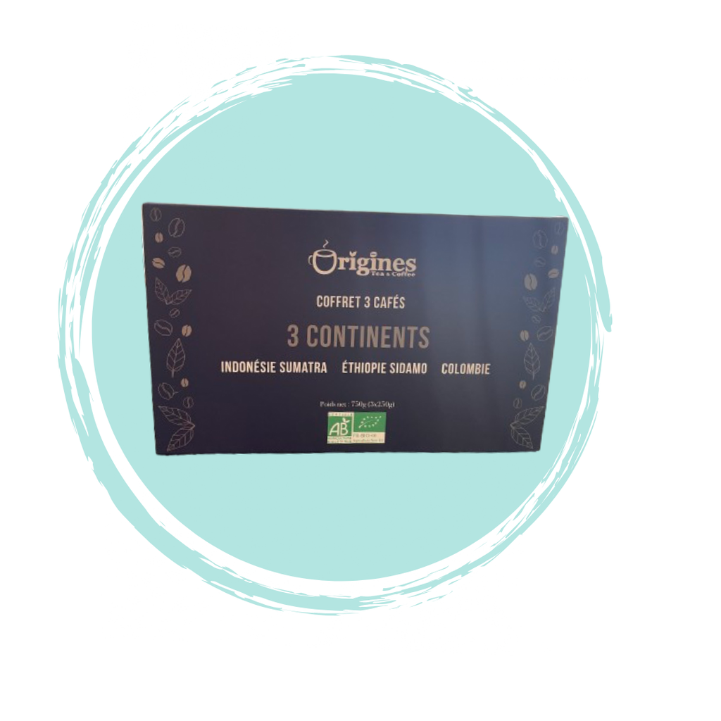 Coffret café "3 continents"